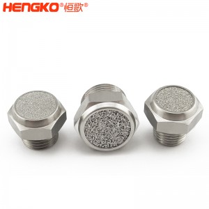 廠家直銷316不銹鋼燒結(jié)消聲器耐高溫降噪,粉末燒結(jié)氣動元件可按需定制