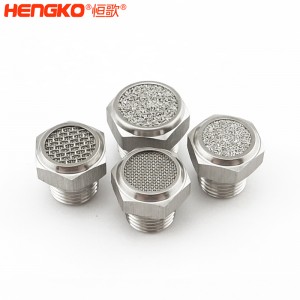 廠家直銷316不銹鋼燒結(jié)消聲器耐高溫降噪,粉末燒結(jié)氣動元件可按需定制