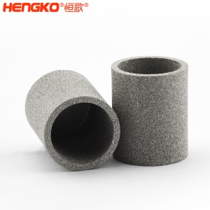 廠家定制金屬粉末燒結不銹鋼濾筒過濾器防塵透氣,用于化學工業大學實驗室