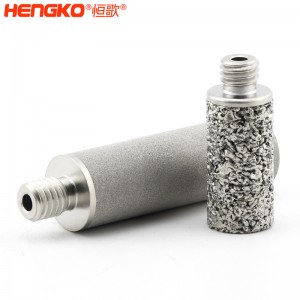 廠家來圖定制粉末燒結316L不銹鋼過濾器濾芯防塵耐腐蝕,用于化工制藥