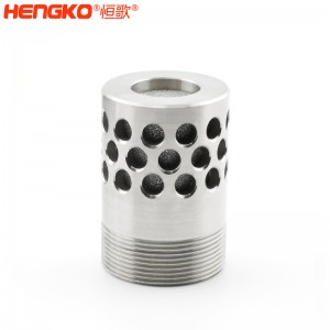 廠家定制不銹鋼氧氣傳感器外殼濾芯IP65級(jí)防水防爆耐壓傳感器外殼過(guò)濾殼體